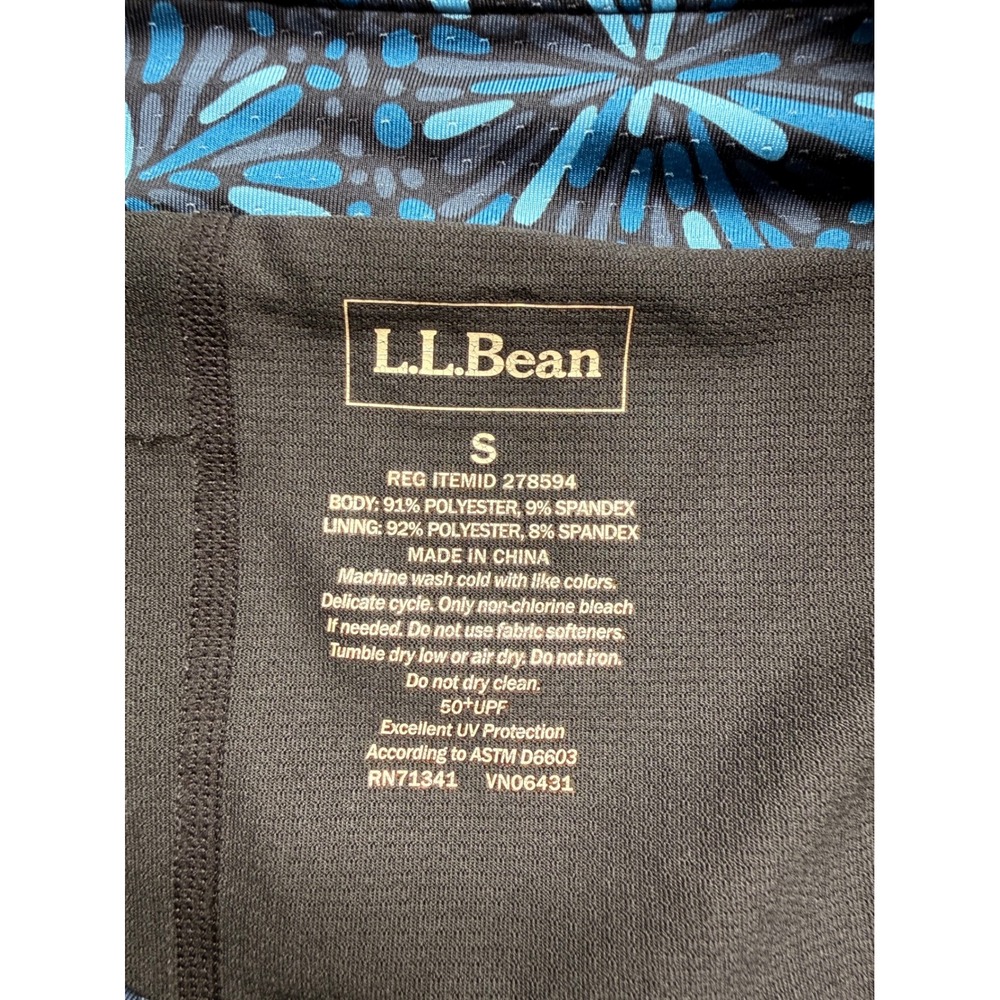 LL Bean Womens Blue Firework Print Active Skort Size Small UPF 50+ 278594 - Picture 2 of 11